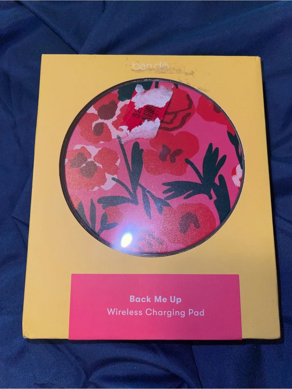 bando Pink Floral 'Back Me Up' Wireless Charging Pad
